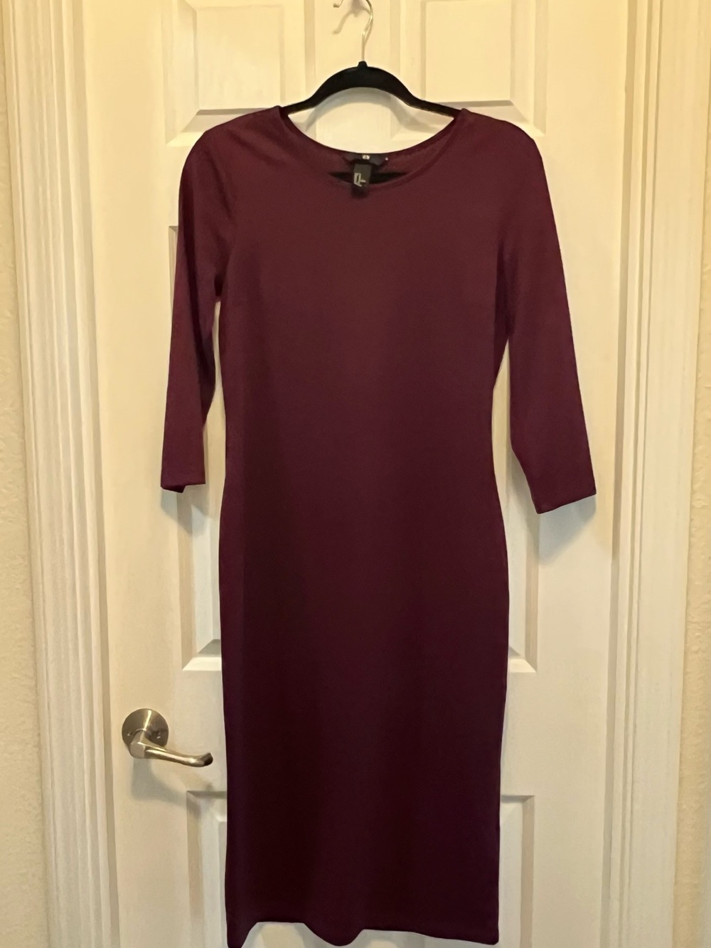 H&M Women's Midi Sheath Dress - Plum